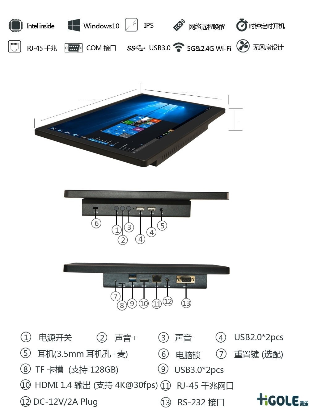 MES多串口工業(yè)平板電腦 MES多串口工業(yè)平板電腦